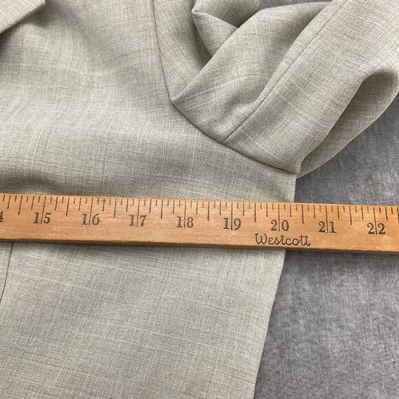 JG Hook Skirt Suit 10 40/25Wx23 Beige Side Elastic Woven Poly Classic Career VTG - Picture 6 of 16